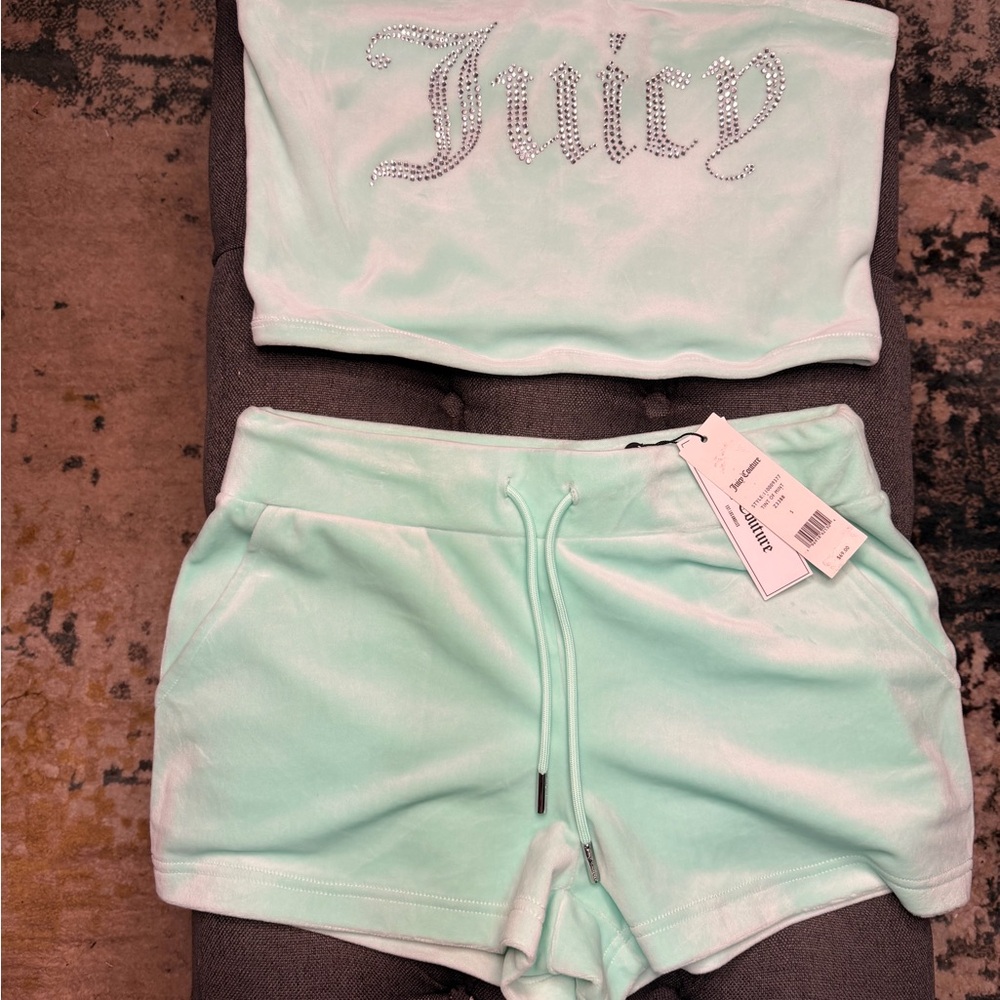 Juicy Couture Light Green Athletic Shorts